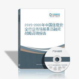 2015-2020年中国信息安全市场发展趋势及投资建议咨询分析